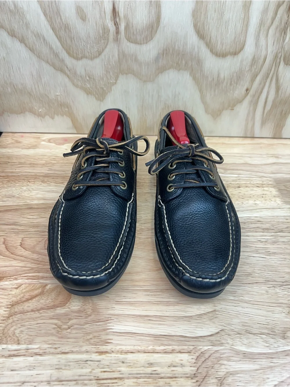 Frye Boat Shoes Size 8.5 Black Leather Loafers #Preppy #Loungewear